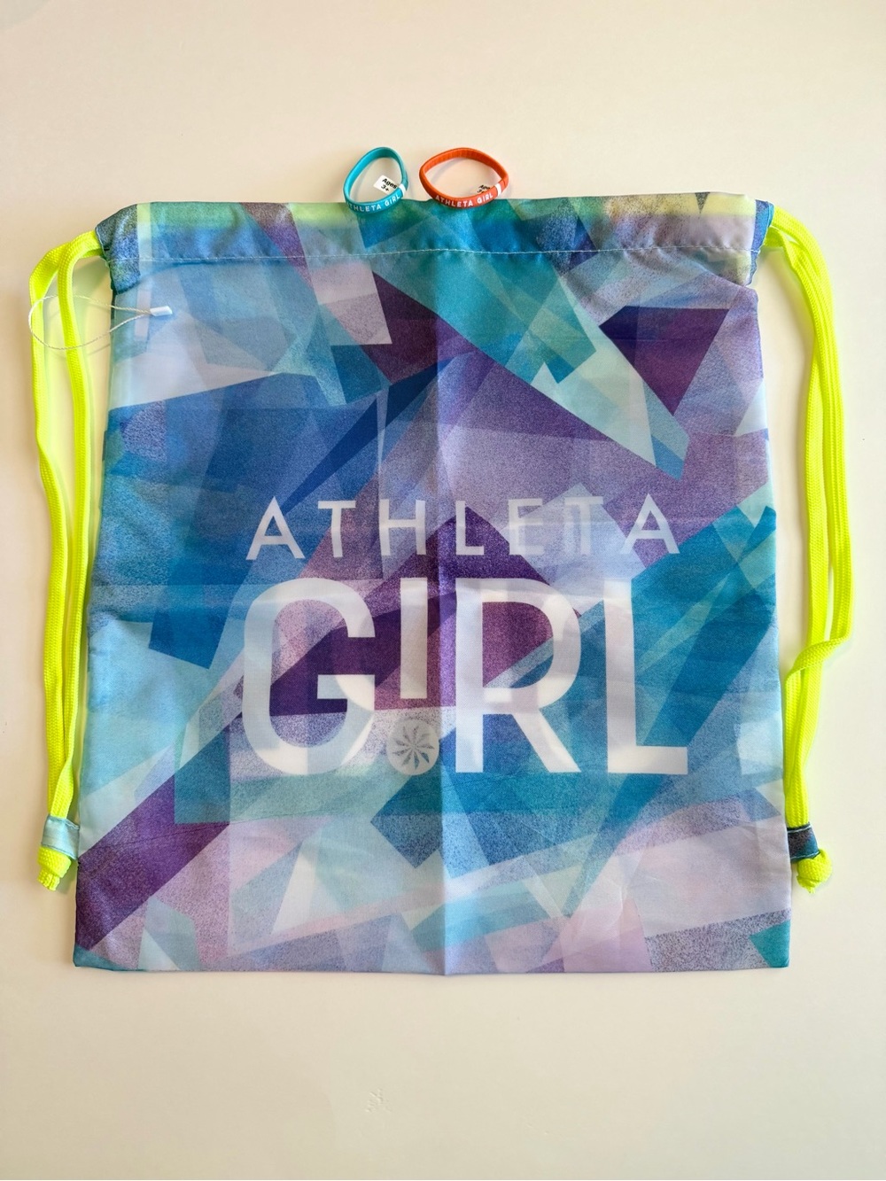 Athleta Girl Drawstring Bag & Hair Tie Set - NWT.
